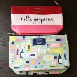 Kate Spade X Clinque Pouch BUNDLE! NWOT